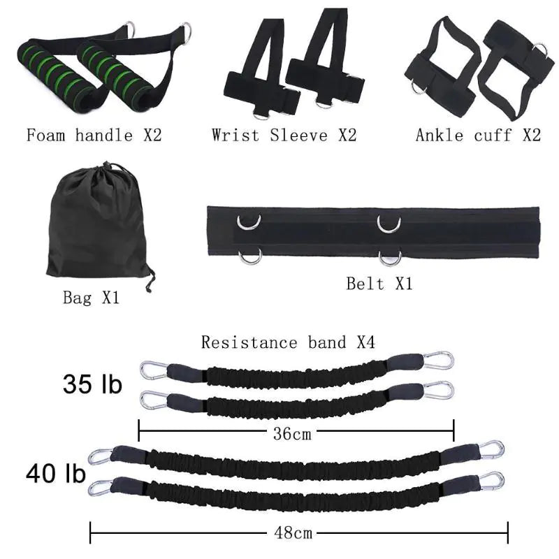 Boxing Arm and Leg Jump Training Set with Resistance Bands