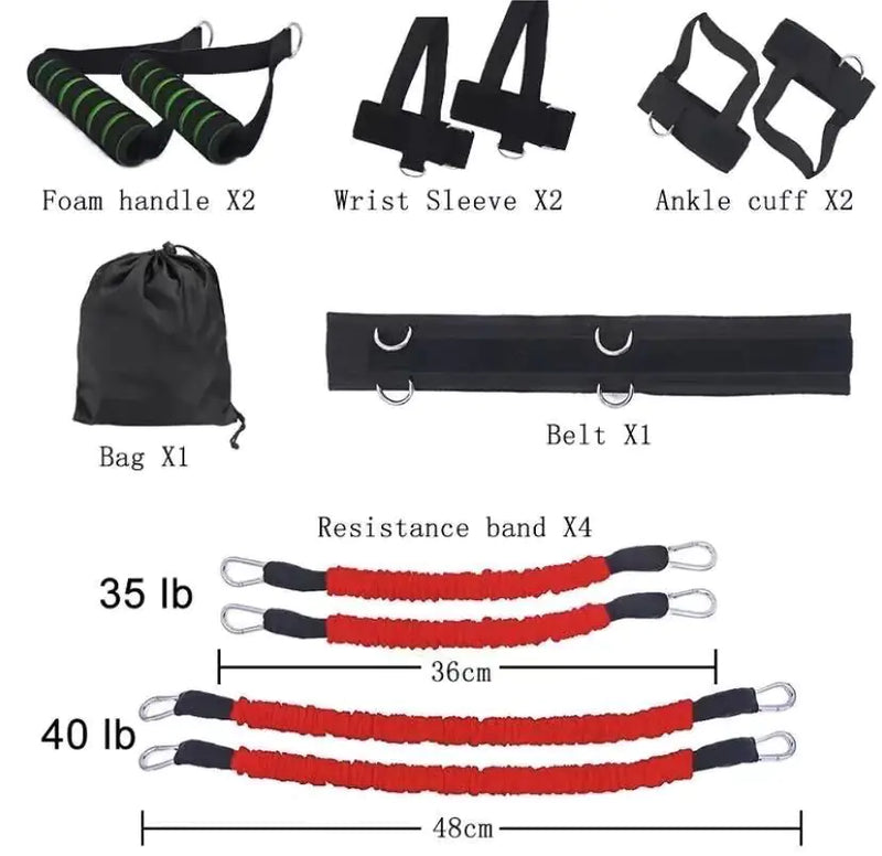 Boxing Arm and Leg Jump Training Set with Resistance Bands