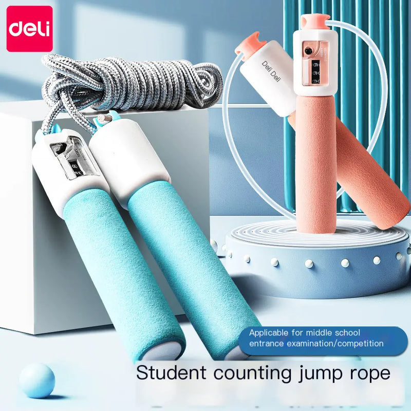 Deli 18700 Jump Rope with Adjustable Length and Counter